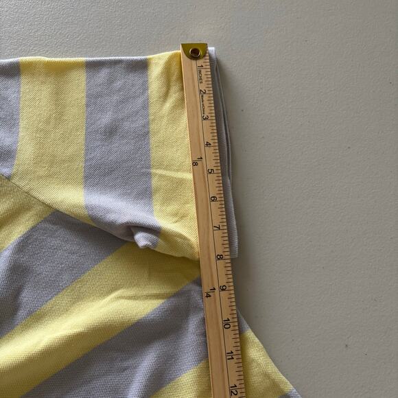 Lacoste Men's Size 8 Yellow Gray Classic Striped Casual Everyday Golf Polo Shirt - Picture 6 of 9